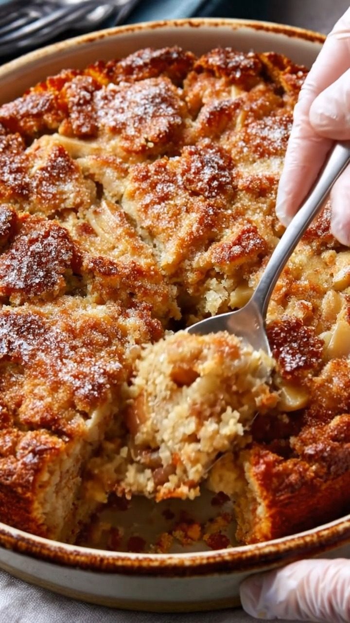 Easy Rustic Cinnamon Apple Cake