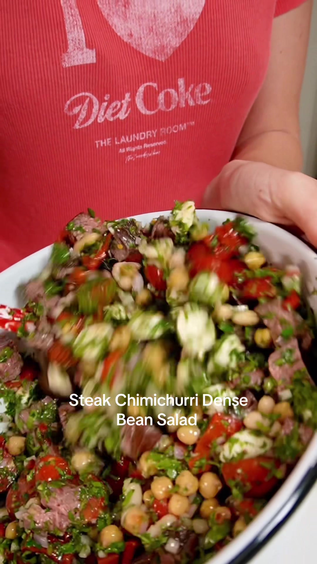 Steak Chimichurri Dense Bean Salad