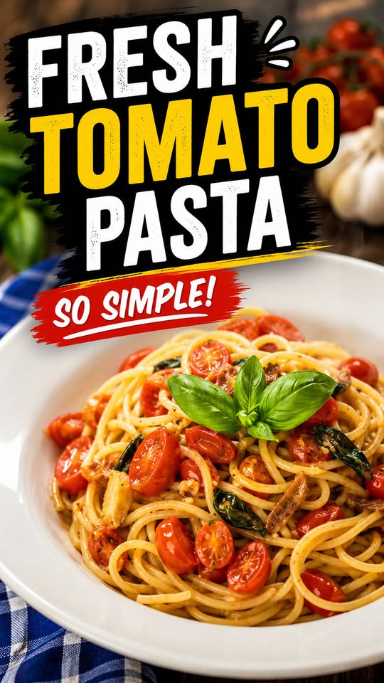 Spaghetti with Cherry Tomatoes and Anchovies