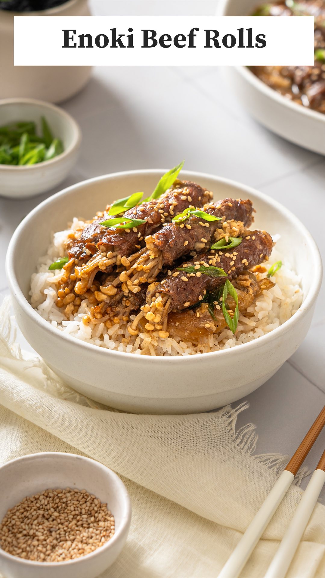 20-Minute Enoki Beef Rolls