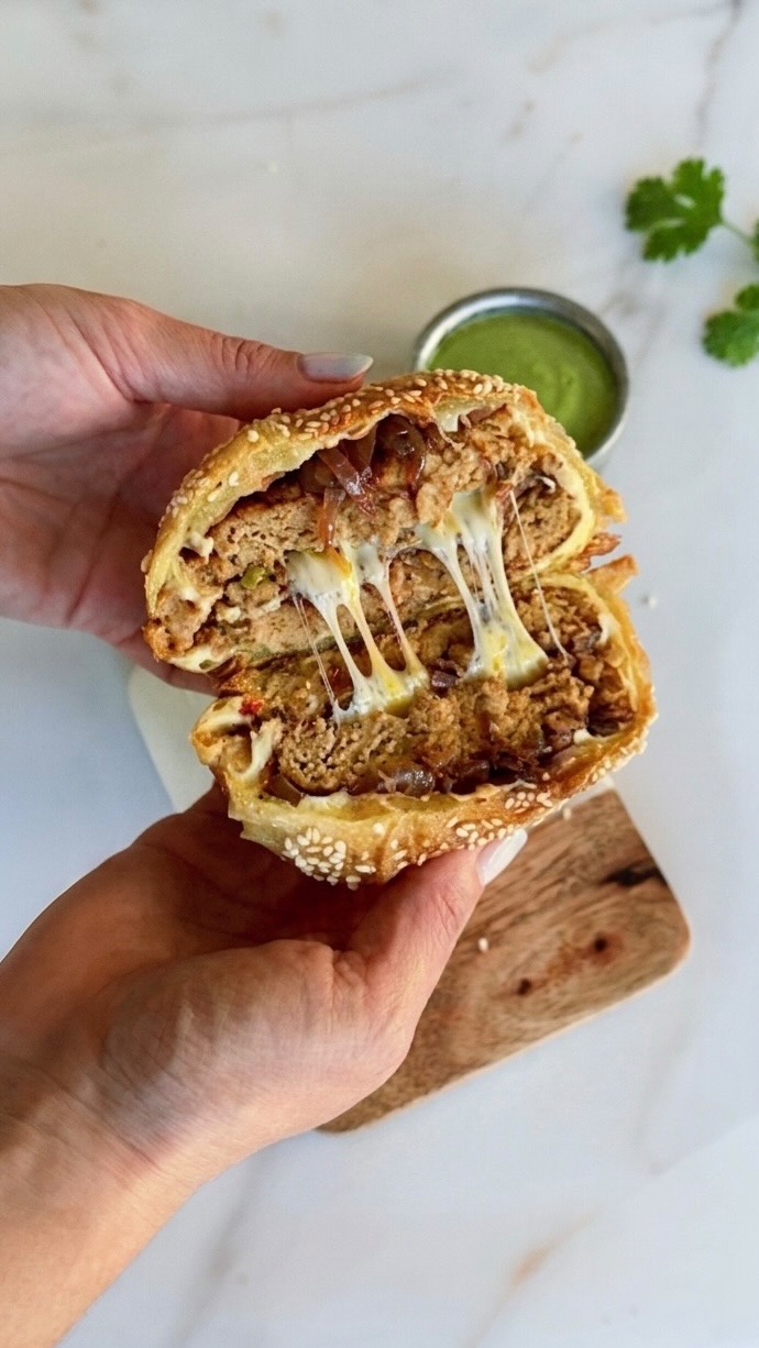 Viral Bun-Less Air Fryer Burger