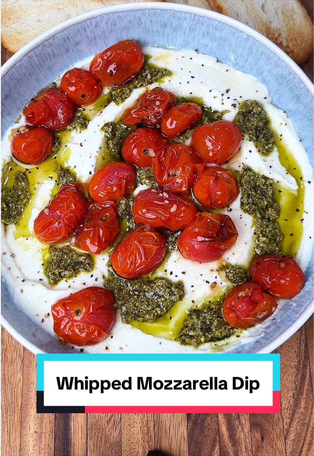 Whipped Mozzarella Dip with Roasted Garlic Tomatoes