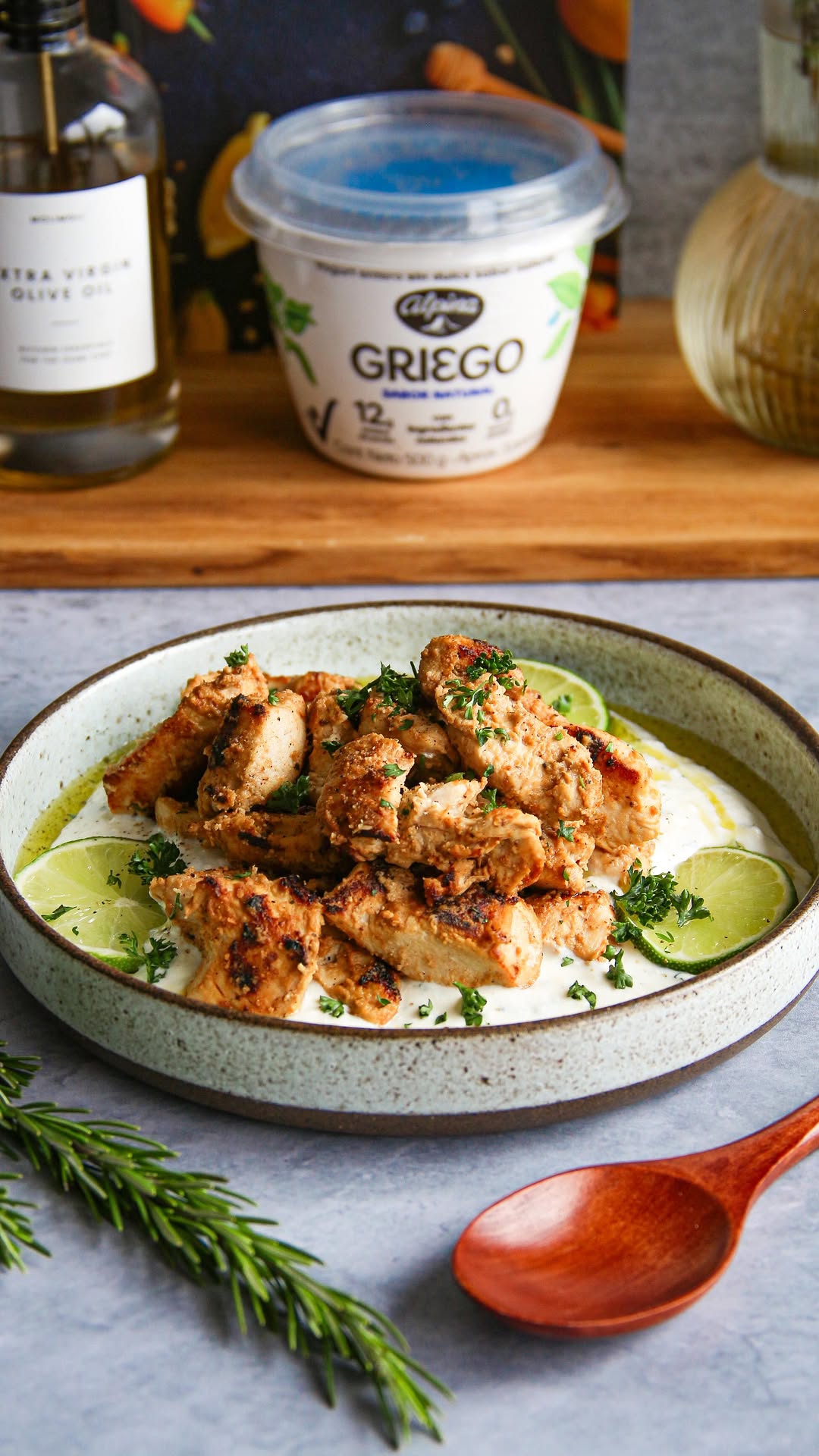 Lemon Chicken with Yogurt Dressing