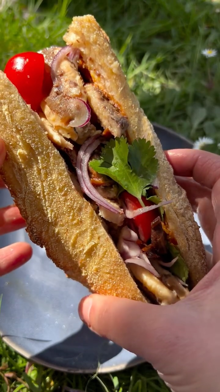 Mediterranean Sardine, Harissa and Preserved Lemon Sandwich