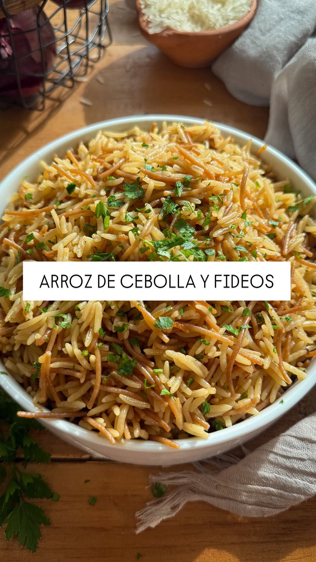 Onion Rice with Noodles