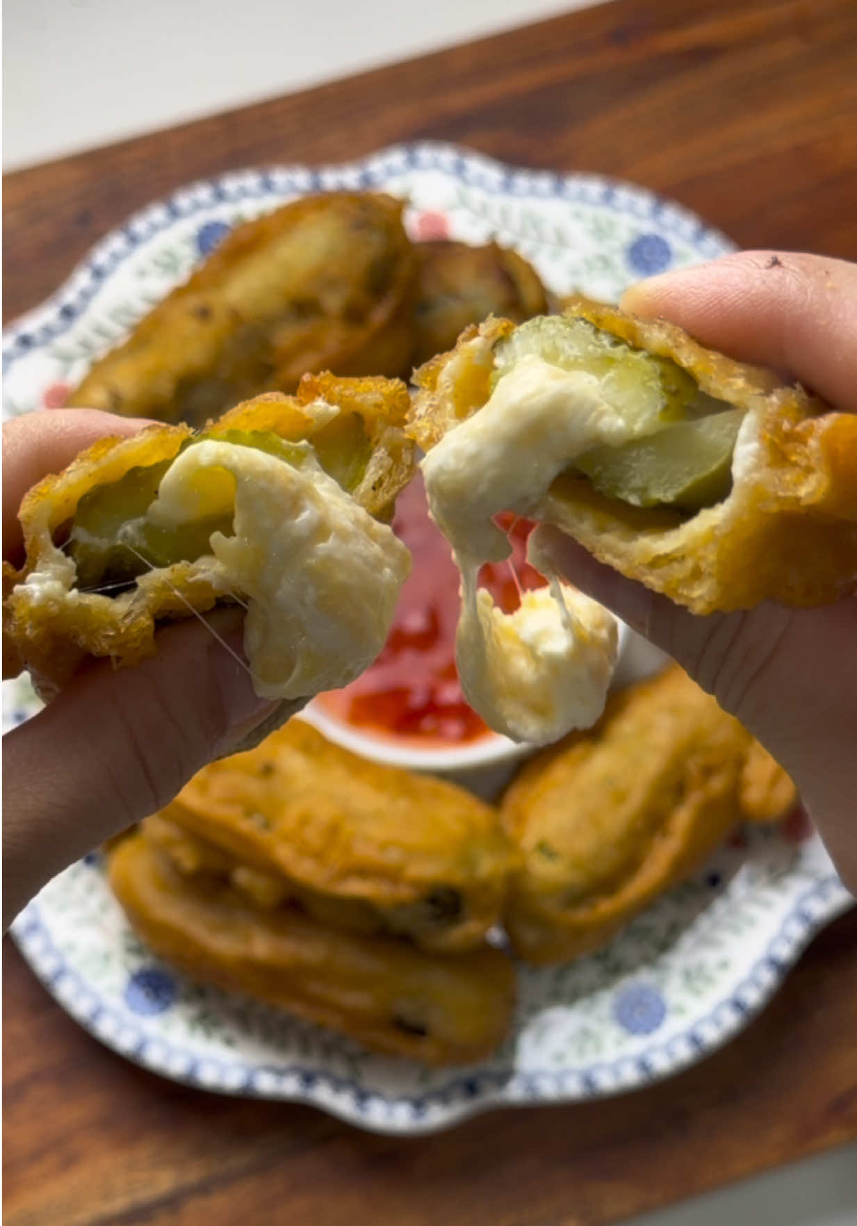 Stuffed Fried Pickles