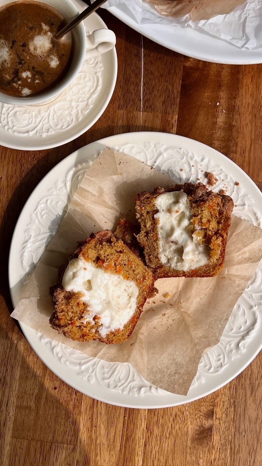 Carrot Cake Cream Cheese Muffins