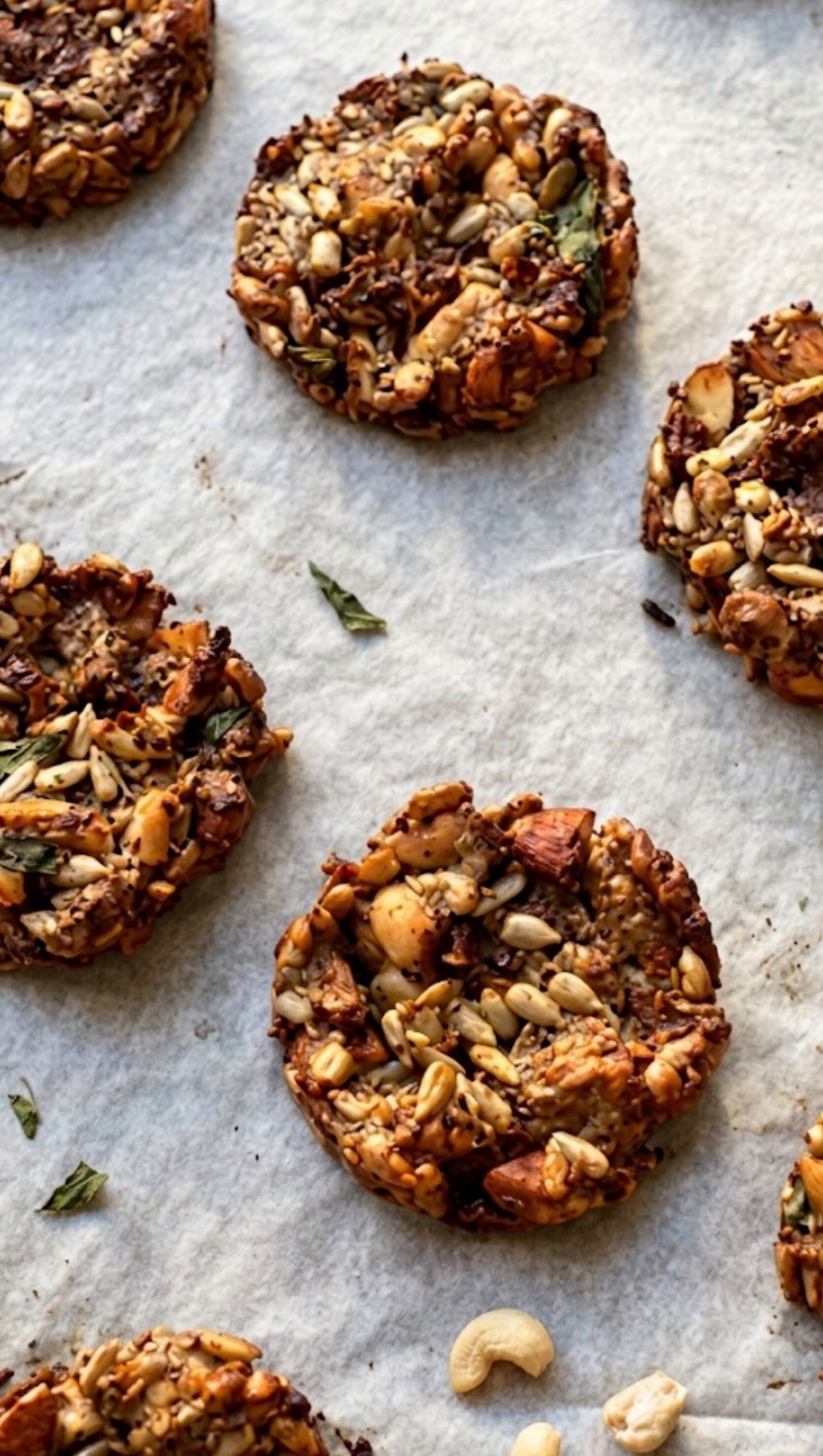 Crispy Nuts and Seeds with Parmesan, Za’atar and Sun-Dried Tomatoes