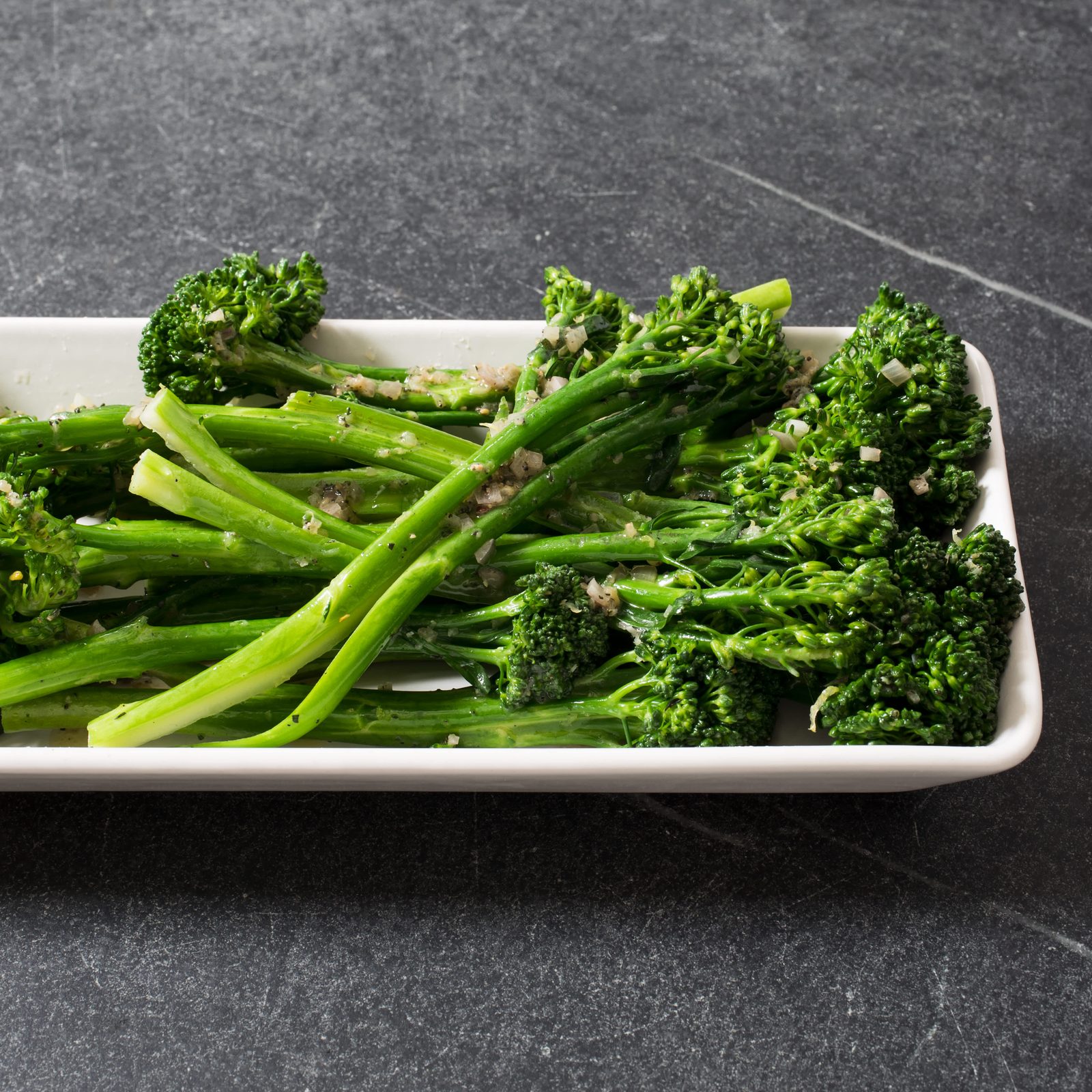 Pan-Steamed Broccolini with Shallot