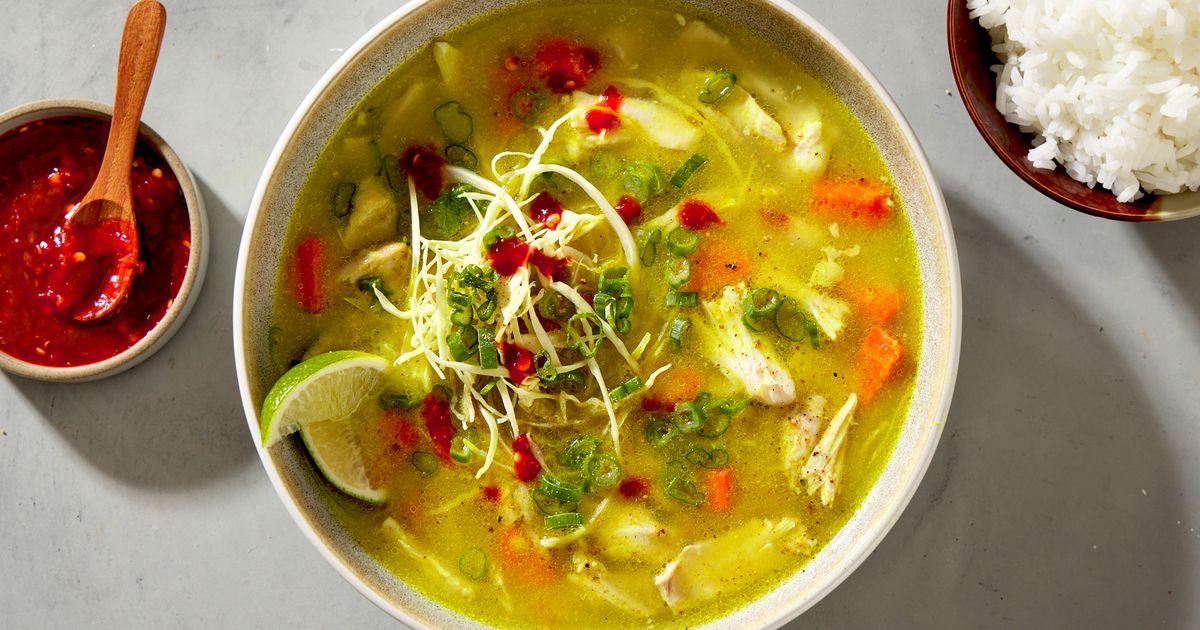 Indonesian Chicken Soup (Soto Ayam)
