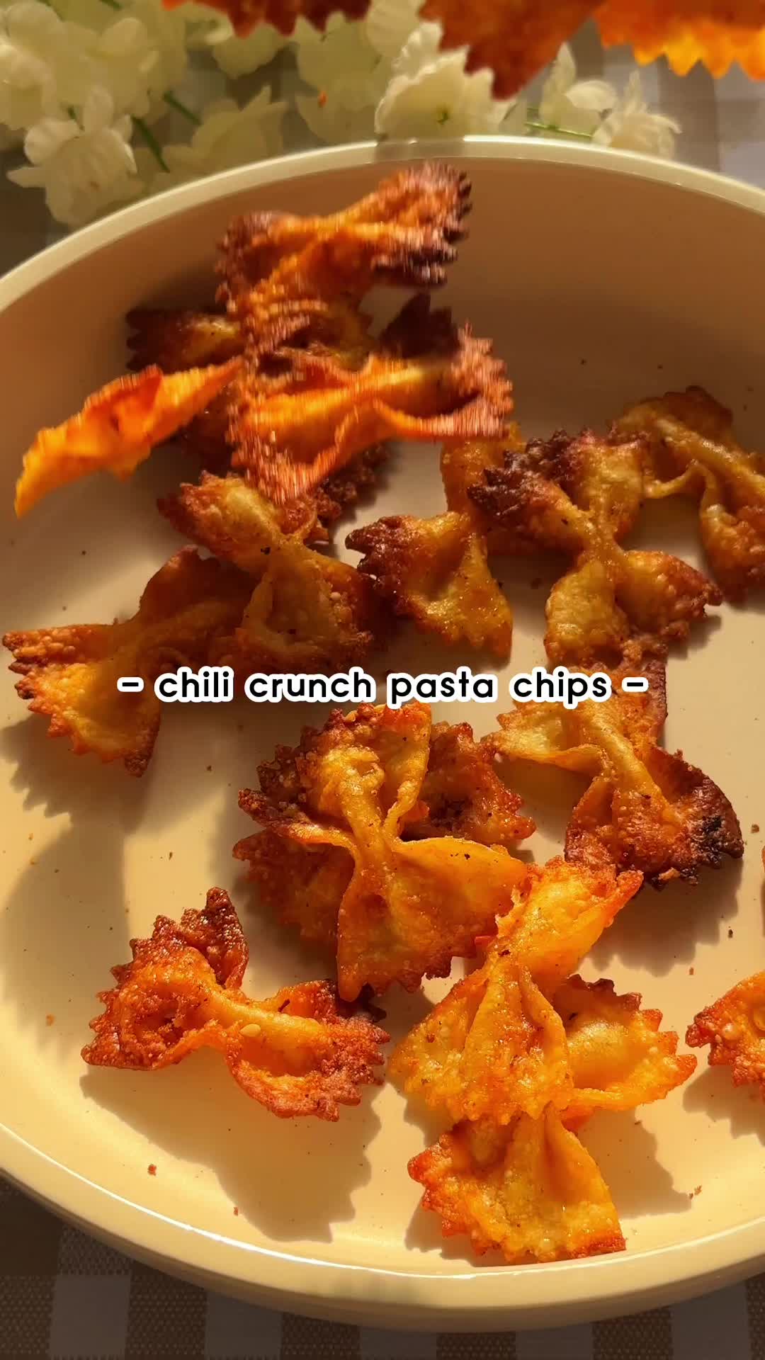 Chili Crunch Pasta Chips
