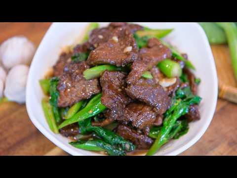 Authentic Chinese Beef and Broccoli Stir Fry (Gai Lan Chao Niu Rou)