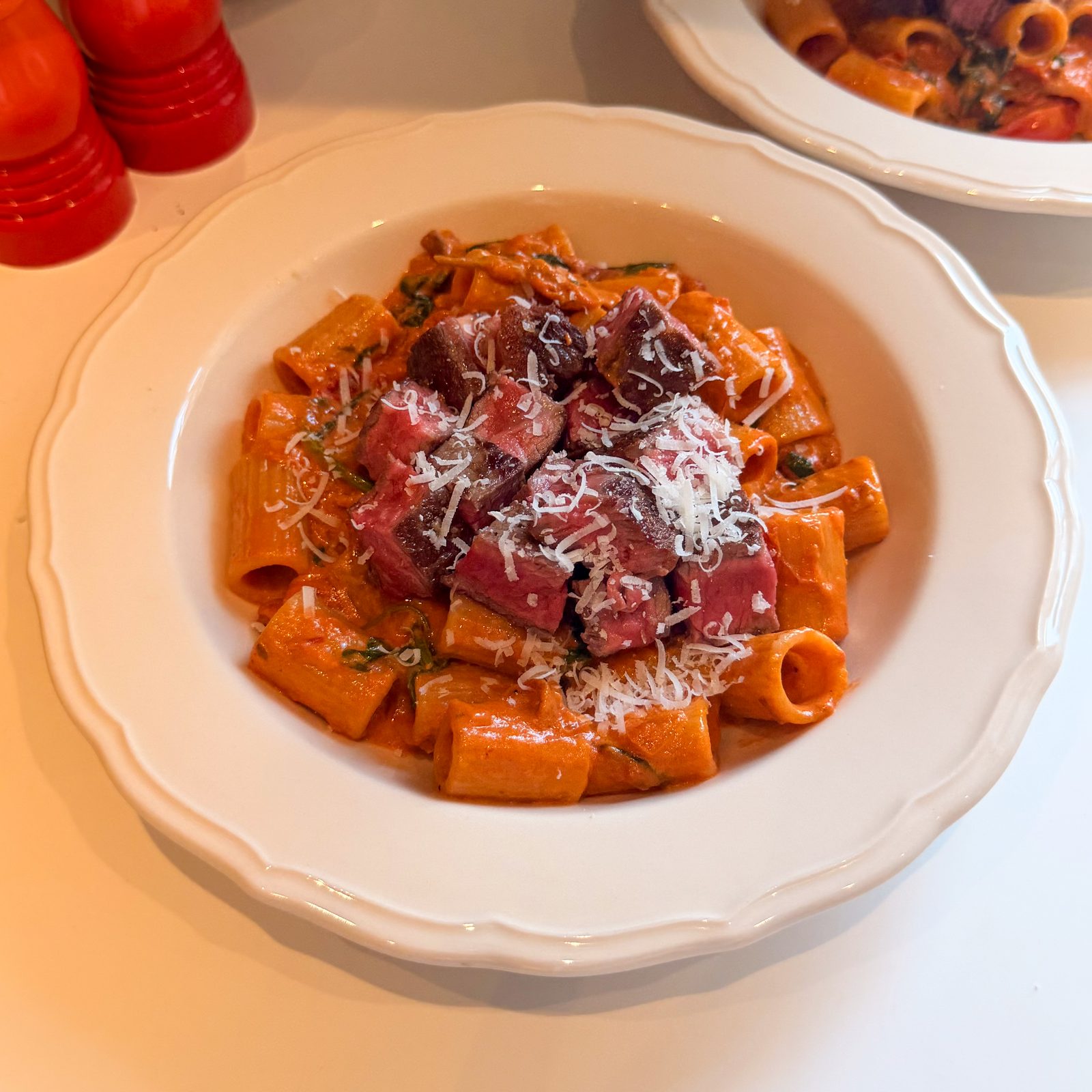 Creamy Tuscan Steak Pasta