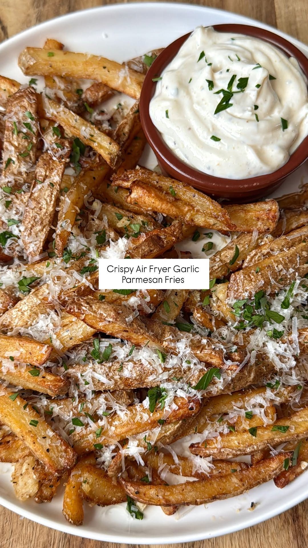Crispy Garlic Parmesan Fries in the Air Fryer