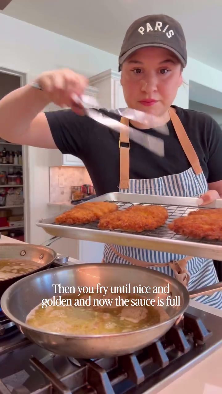 Crispy Chicken with Crème Fraîche Dill Pickle Sauce