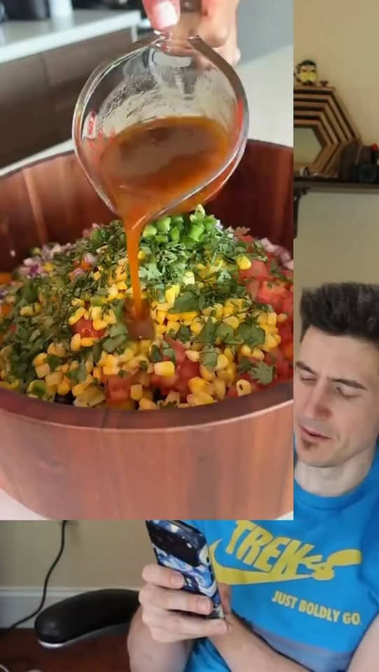 Giant Bean, Corn and Feta Salad
