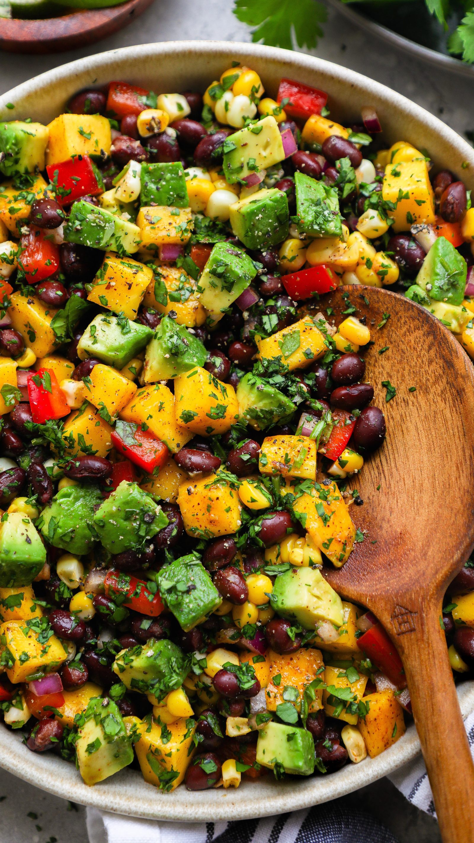 Mango and Black Bean Salad with Avocado