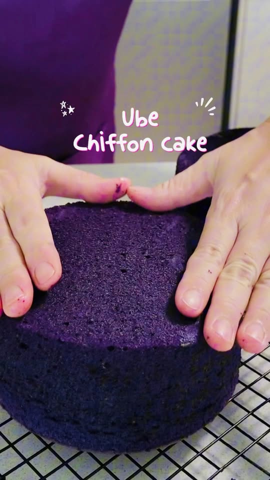 Ube Chiffon Cake