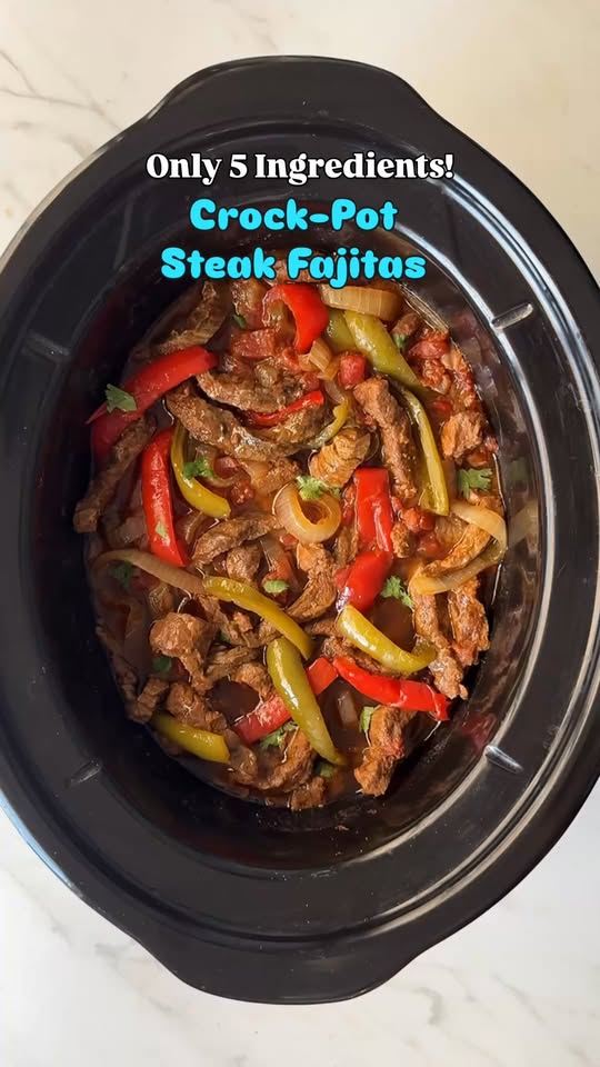 Slow Cooker Steak Fajitas