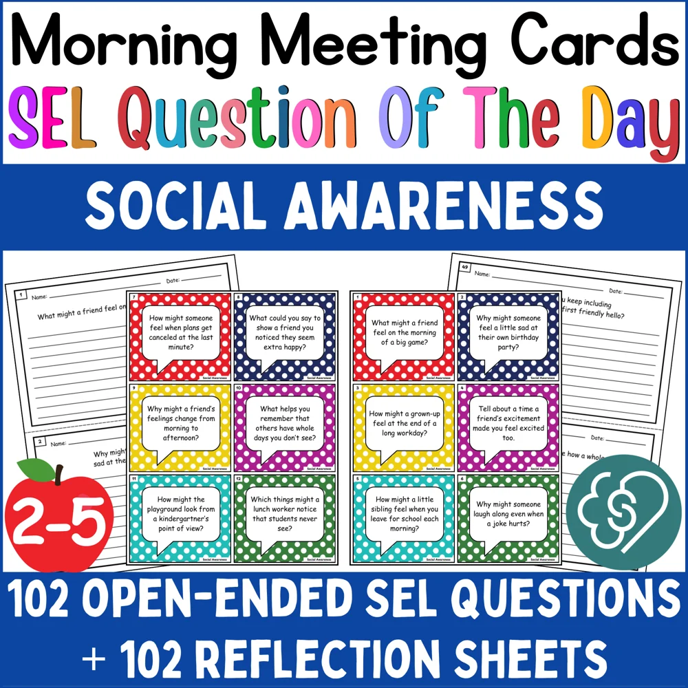 Free Social Awareness Conversation Cards preview