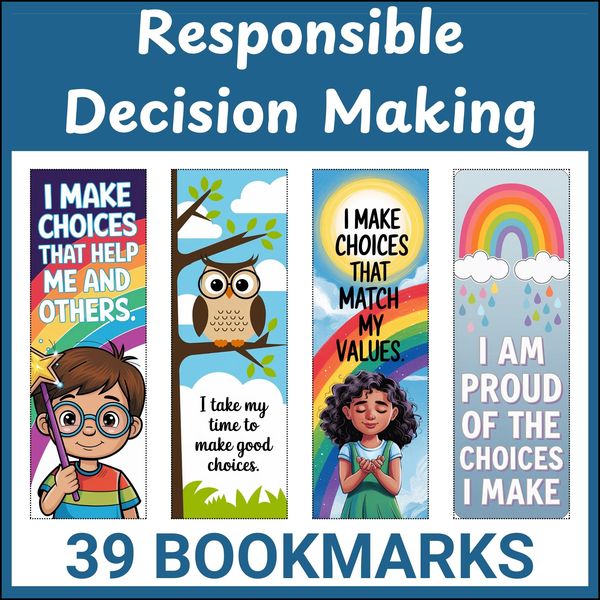 Decision-Making and Responsibility Bookmarks — cover preview