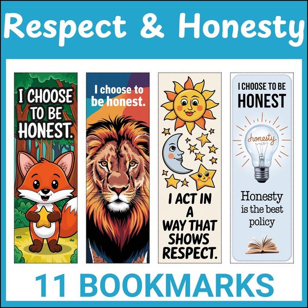 Respect and Honesty Bookmarks — cover preview