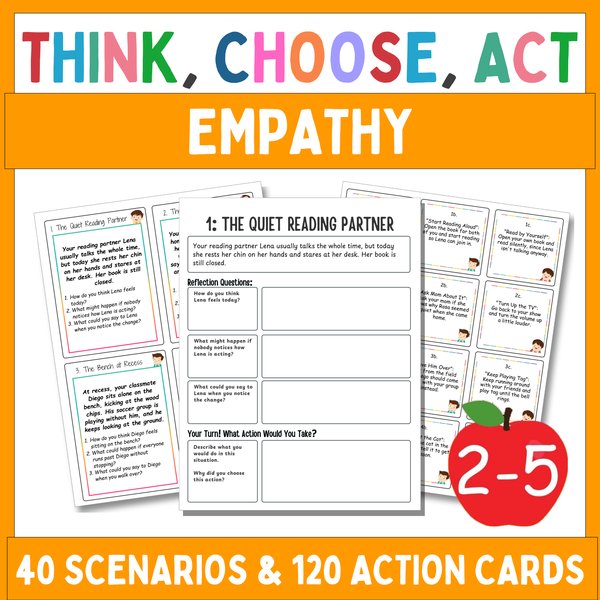 Empathy What Would You Do? Cards — Think, Choose, Act — cover preview