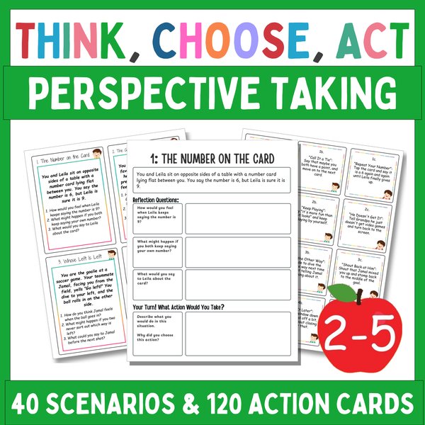 Perspective Taking What Would You Do? Cards — Think, Choose, Act — cover preview