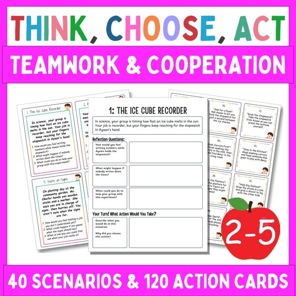Teamwork What Would You Do? Cards — Think, Choose, Act — cover preview