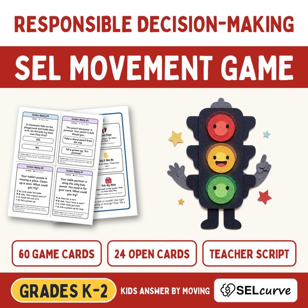 Decision-Making Brain Breaks — SEL Movement Game (Grades K–2) — cover preview