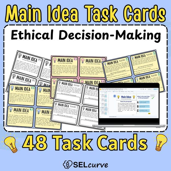 Ethical Decision-Making Task Cards — cover preview