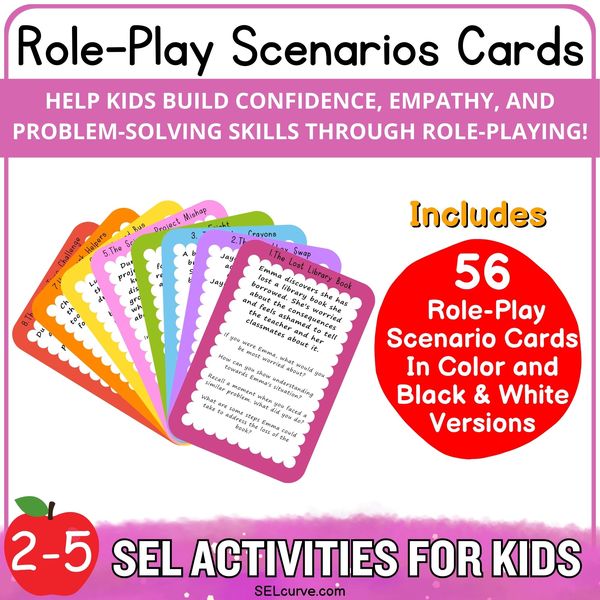 Role Play Scenario Cards — Mixed Social Skills — cover preview