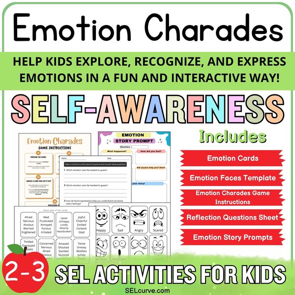 Emotion Charades — Feelings Game Activity Kit — cover preview