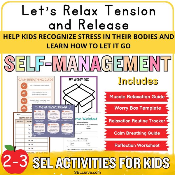 Let’s Relax — Muscle Relaxation Calming Activity Kit — cover preview