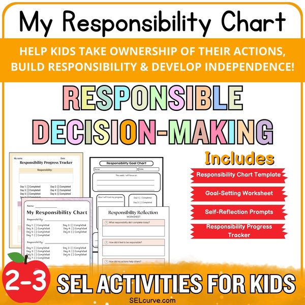 My Responsibility Chart — Responsibility Activity Kit — cover preview