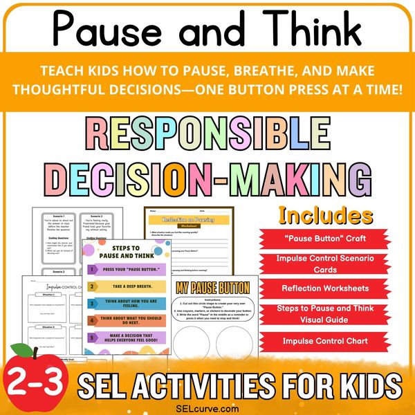Pause and Think — Impulse Control Activity Kit — cover preview