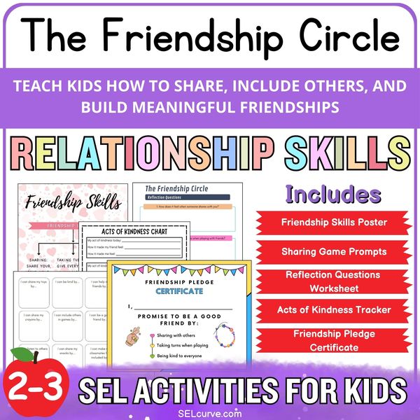 The Friendship Circle — Friendship Skills Activity Kit (K–2) — cover preview