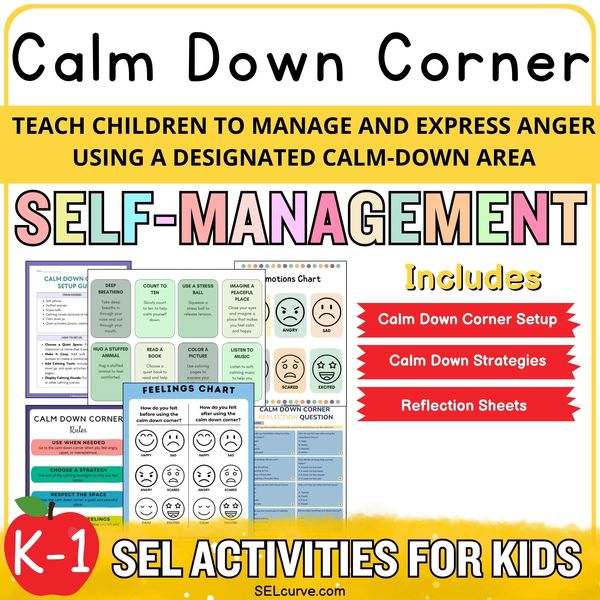 Calm-Down Corner Activity Kit (K–1) — cover preview