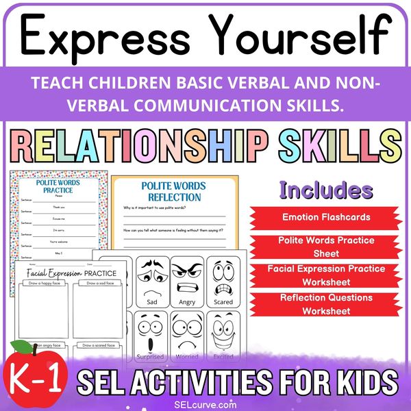 Express Yourself — Communication Skills Activity Kit (K–2) — cover preview