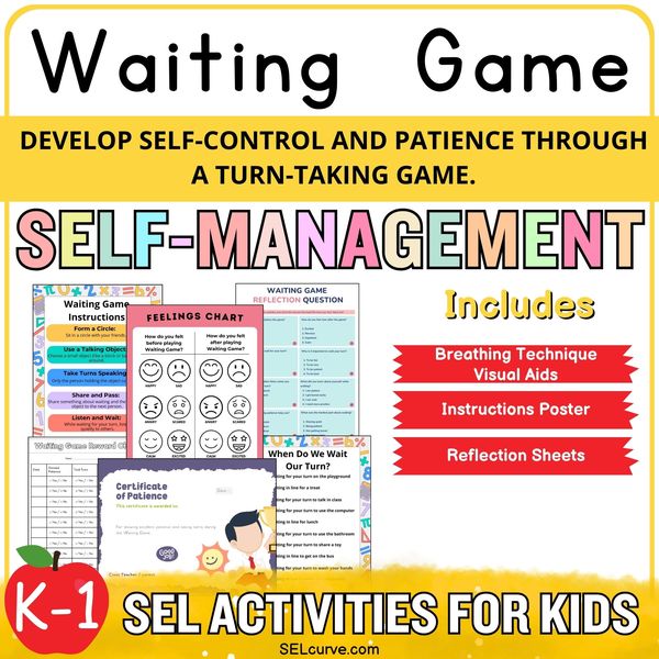 The Waiting Game — Patience and Turn-Taking Kit (K–1) — cover preview