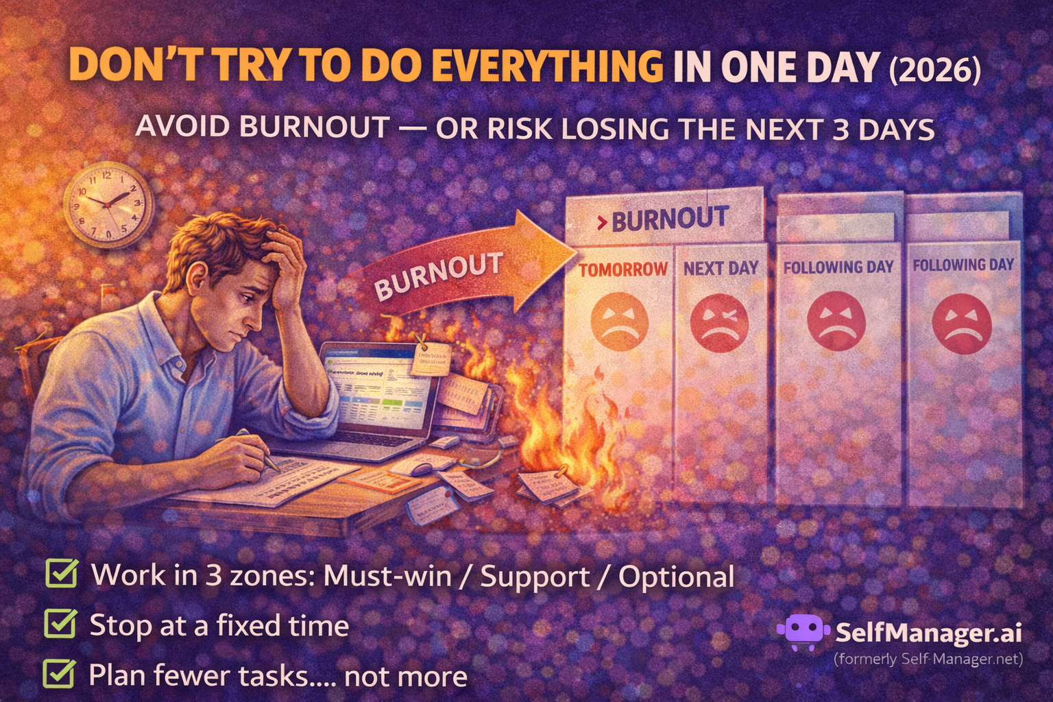 Don't Try to Do Everything in One Day (2026) - Avoid Burnout and Stay Productive