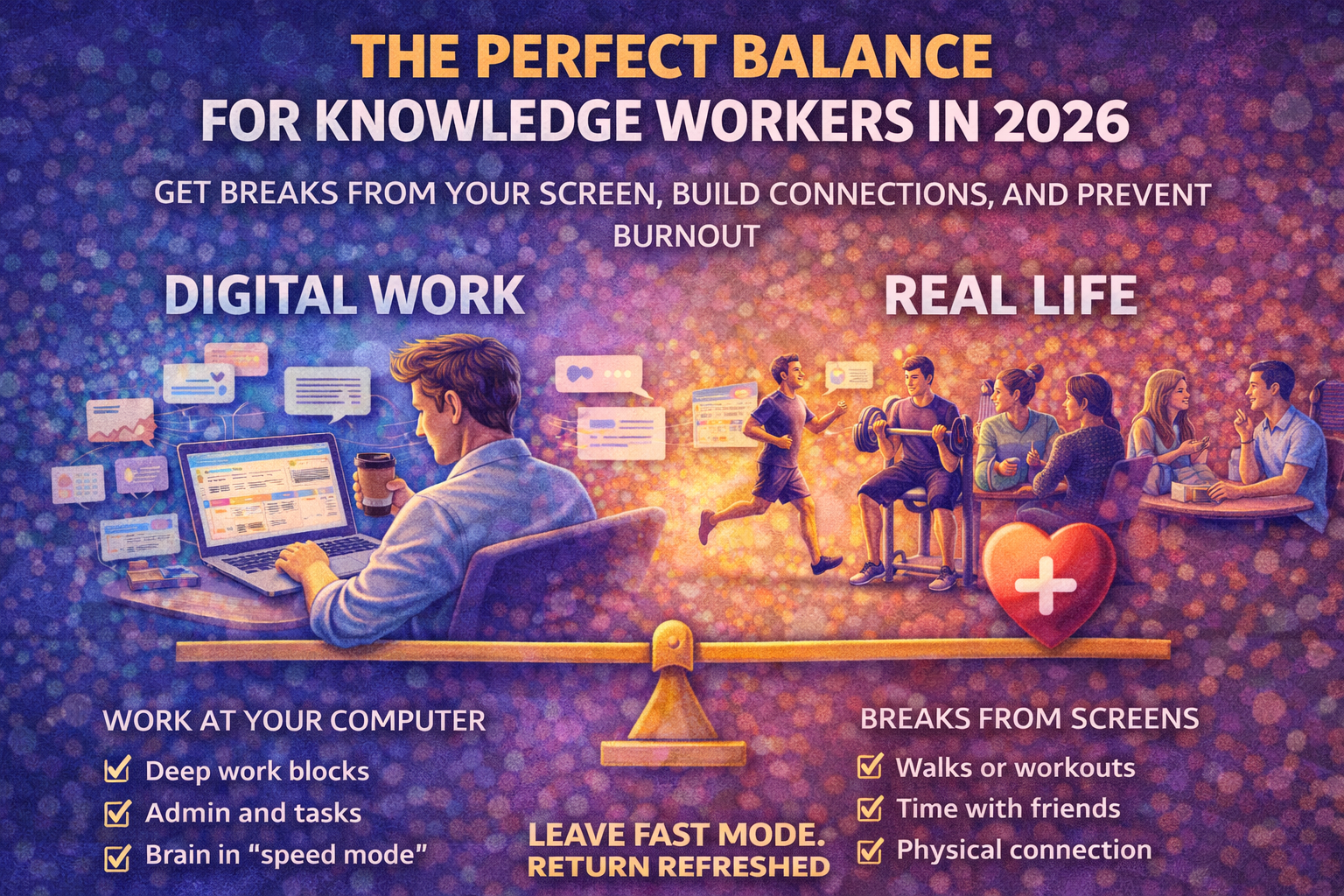 The Perfect Balance for Knowledge Workers (2026): Why You Need Breaks From Screens