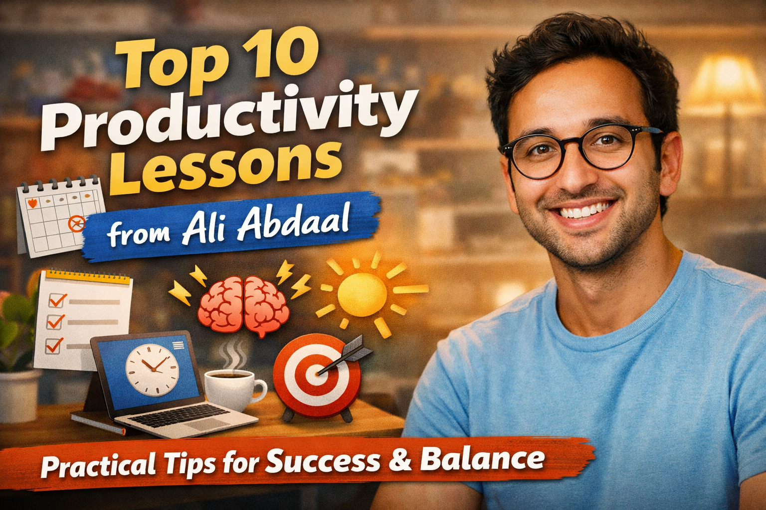 Top 10 Productivity Lessons from Ali Abdaal