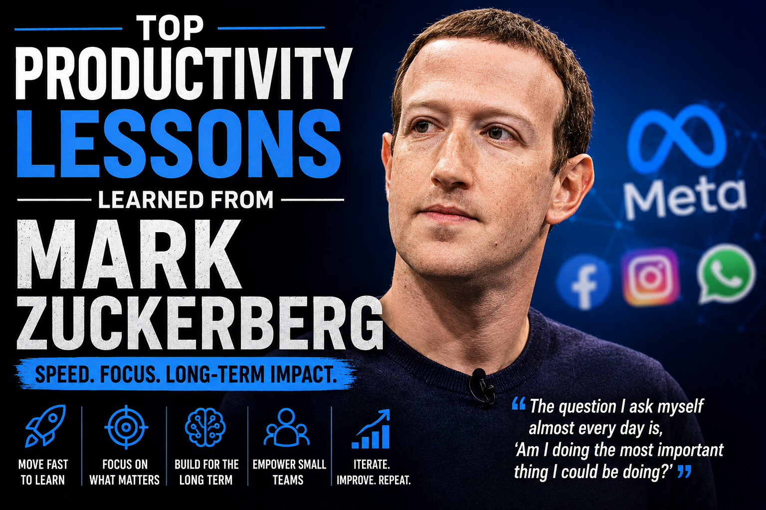 Top Productivity Lessons Learned From Mark Zuckerberg: Speed, Focus, and Founder Mode