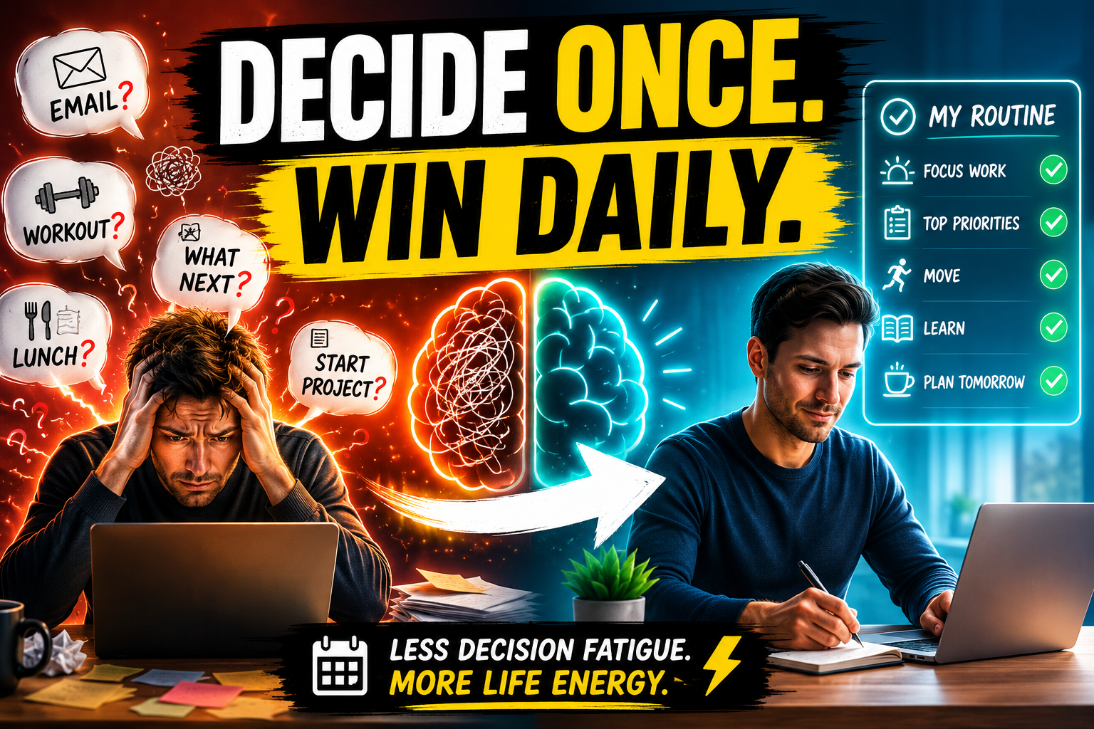 Why a Good Routine Is a Superpower: The Psychology of Deciding Once