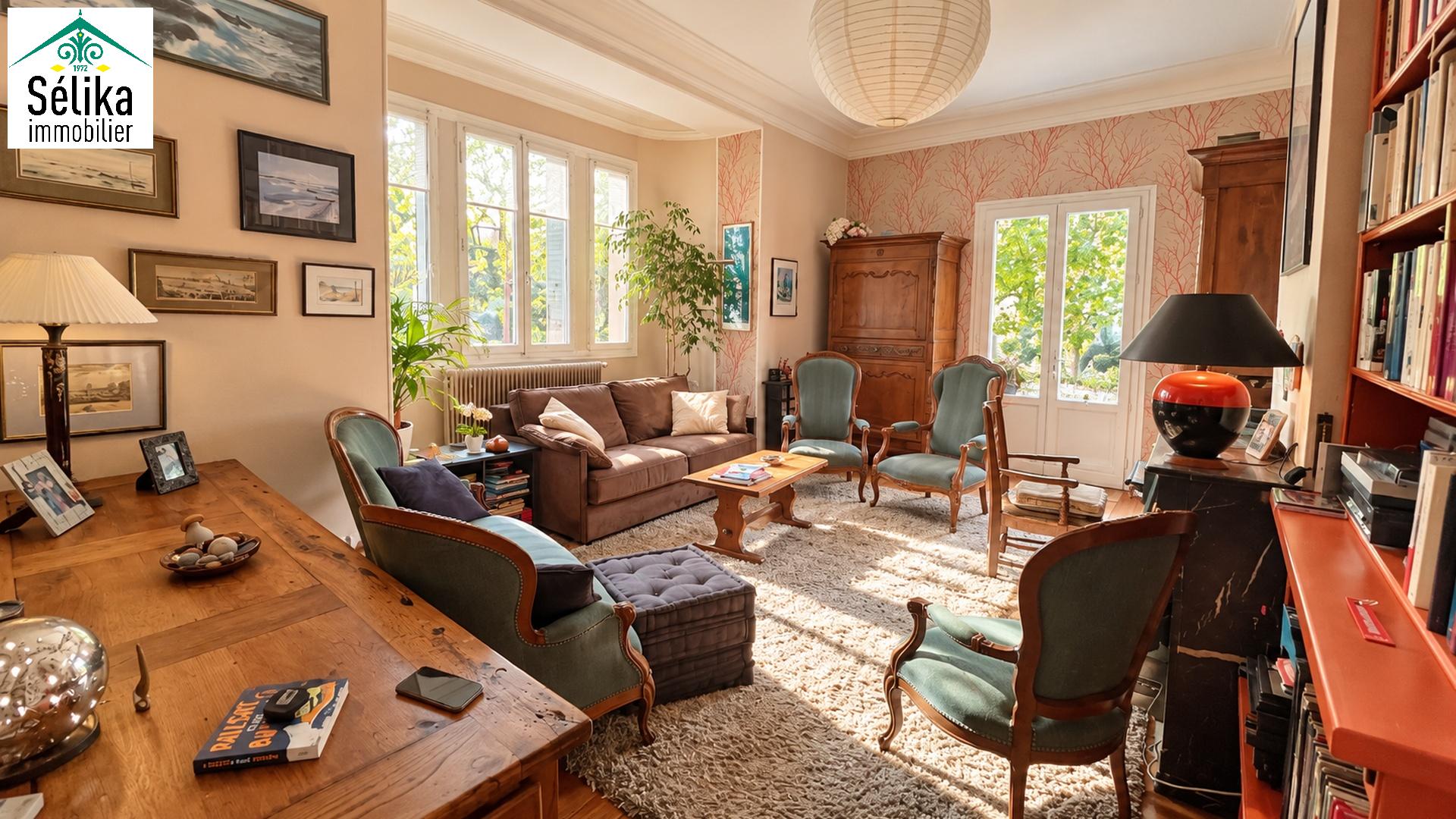 111 m² de charme, Parc Mauresque, centre !       