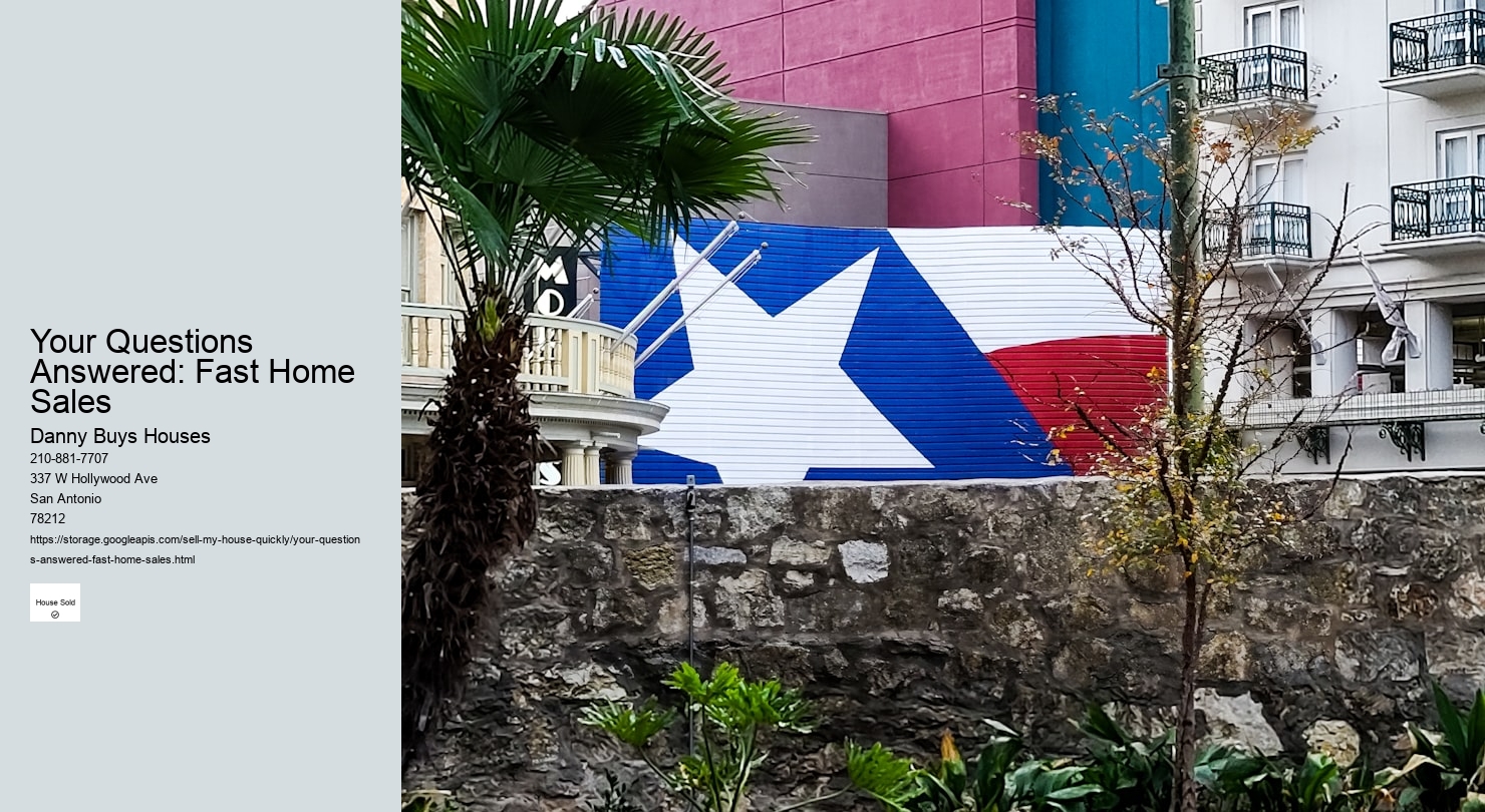 Your Questions Answered: Fast Home Sales  