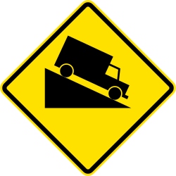 Señal de tránsito PG-7b