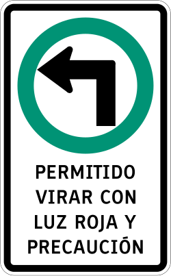 Señal de tránsito RA-1b