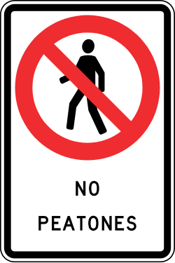 Señal de tránsito RPO-16